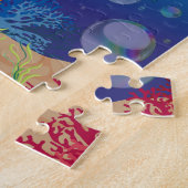 Dolphin kinder puzzel met de naam van het kind. legpuzzel (Zijkant)