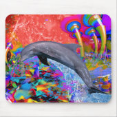 Dolphin Kleur Spetterende Muismat (Voorkant)