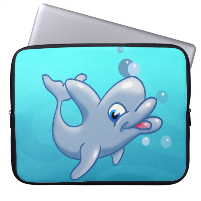 Dolphin Laptop Sleeve (Voorkant)