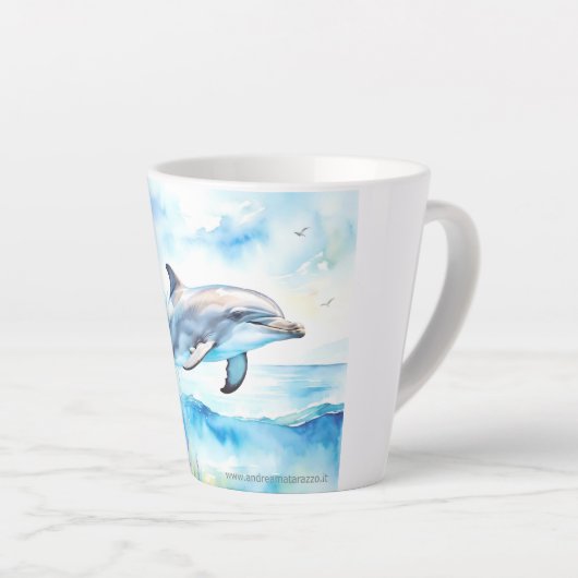 Dolphin Latte Mok (Rechterhoek)