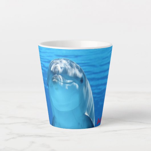 Dolphin Latte Mok (Voorkant)