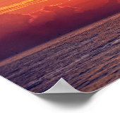 Dolphin Leaping op Sunrise Poster (Hoek)