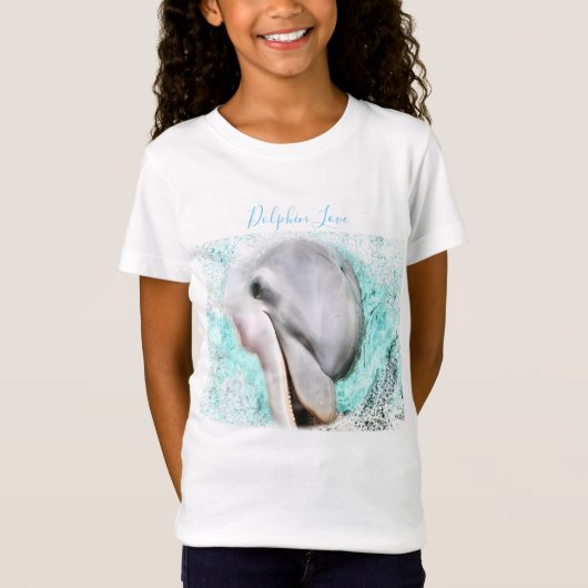Dolphin Liefde Happy Dolphin T-shirt (Voorkant)