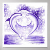 Dolphin-liefde Poster (Voorkant)