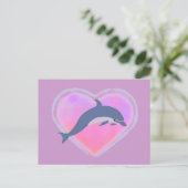 Dolphin Love briefkaart (Staand voorkant)