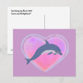 Dolphin Love briefkaart (Voorkant / Achterkant)