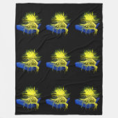 Dolphin Love Fleece Deken (Voorkant)