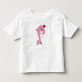 Dolphin Love Heart Kinder Shirts (Voorkant)
