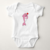 Dolphin Love Heart Romper (Voorkant)