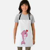 Dolphin Love Heart Schort (Insitu)