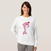 Dolphin Love Heart T-shirt (Voorkant volledig)