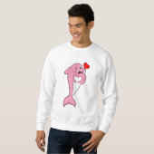 Dolphin Love Heart Trui (Voorkant volledig)
