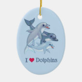 Dolphin Love Keramisch Ornament (Voorkant)