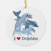 Dolphin Love Keramisch Ornament (Voorkant)
