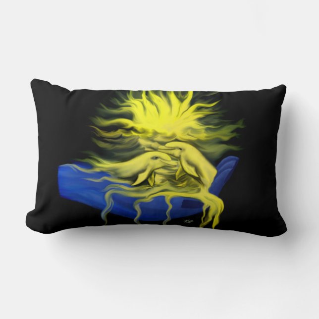 Dolphin Love Kussen (Voorkant)