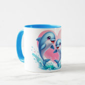 Dolphin love Mug Mok (Voorkant links)