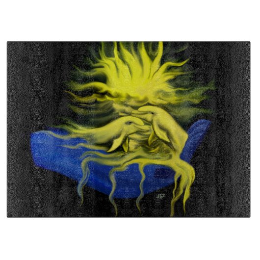 Dolphin Love Snijplank (Voorkant)