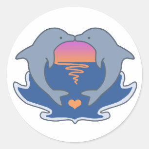Dolphin Love Sticker