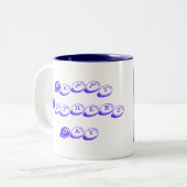 Dolphin Love Tweekleurige Koffiemok (Voorkant links)