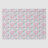 Dolphin Love Valentine's Tissue Paper in White Tissuepapier (Voorkant)