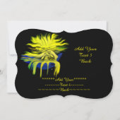 Dolphin Love voegt Jouw tekst Invitation toe Kaart (Achterkant)