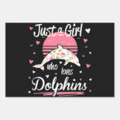 Dolphin Lover | Alleen een meisje dat van dolfijne Inpakpapier Vel (Voorkant)