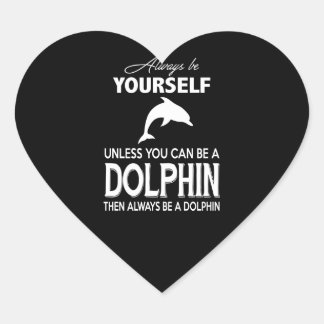 Dolphin Lover Gift| dolfijnenomloop Hart Sticker