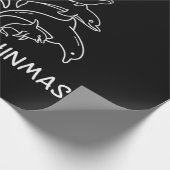 Dolphin Lover Gift | Dolphin Merry Kerstboom Cadeaupapier (Hoek)