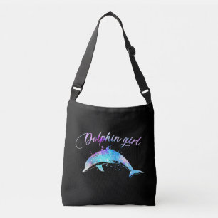 Dolphin Lover Gift   Galaxy Dolphin Girl Crossbody Tas