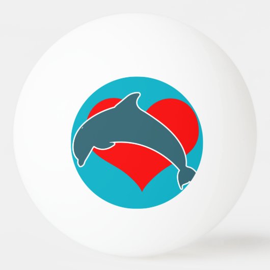 Dolphin Luv Ping Pong Ball (Achterkant)