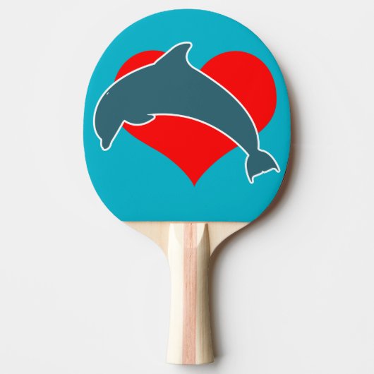 Dolphin Luv Ping Pong Paddle Tafeltennisbatje (Voorkant)
