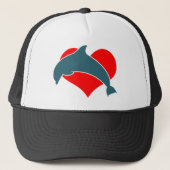 Dolphin Luv Trucker Hat Trucker Pet (Voorkant)