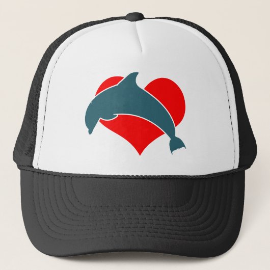 Dolphin Luv Trucker Hat Trucker Pet (Voorkant)