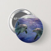 Dolphin Magic Ronde Button 5,7 Cm (Voorkant /achterkant)