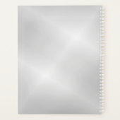 Dolphin Mandala Silver Turquoise Custom Nautical Planner (Achterkant)