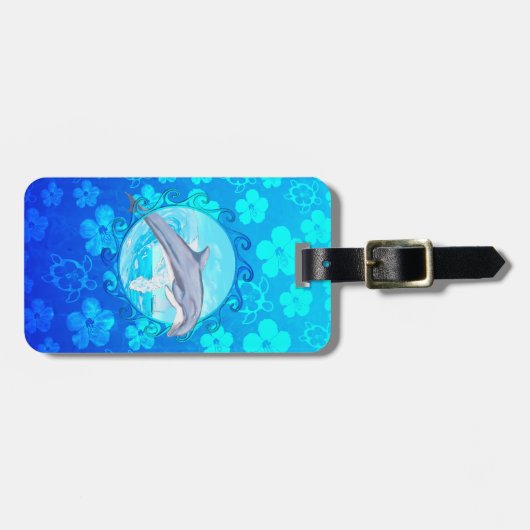 Dolphin Maori Sun Bagagelabel (Voorkant horizontaal)