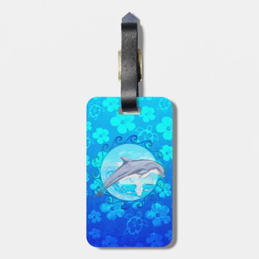 Dolphin Maori Sun Bagagelabel (Achterkant verticaal)