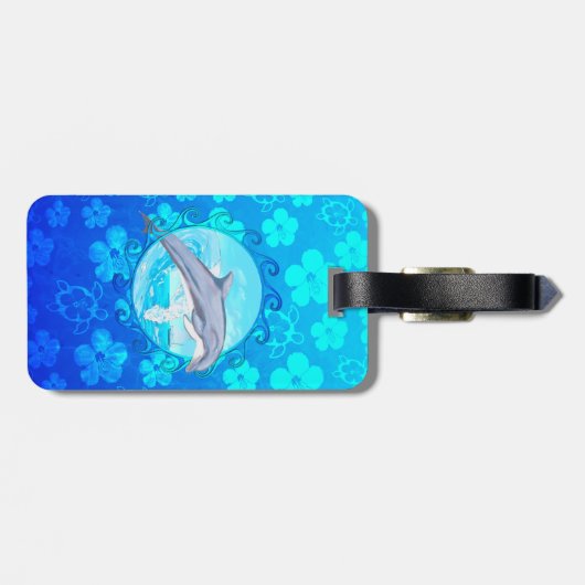 Dolphin Maori Sun Bagagelabel (Achterkant horizontaal)