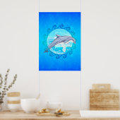 Dolphin Maori Sun Poster (Keuken)