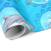 Dolphin Maori Sun-verlooppapier Cadeaupapier (Rol Hoek)