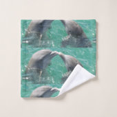 Dolphin Marine Animal Swim Dive Destiny Destiny's Bad Handdoek (Wasdoekje)