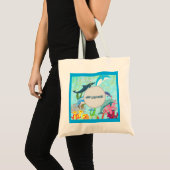 Dolphin Marine Coral Reefs Underwater World Tropic Tote Bag (Voorkant (product))