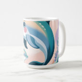 Dolphin Mom and Baby Koffiemok (Voorkant rechts)