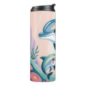 Dolphin Mom and Baby Thermosbeker (Gedraaid links)