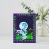 DOLPHIN MOON Paradise Art-serie Briefkaart (Staand voorkant)