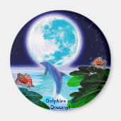 DOLPHIN MOON Paradise Art-serie Magneet (Voorkant)