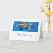 Dolphin Mother's Day Card Kaart (Gele Bloem)