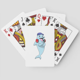 Dolphin naar Muziek luisteren Pokerkaarten