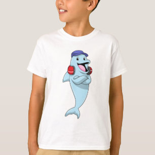 Dolphin naar Muziek luisteren T-shirt