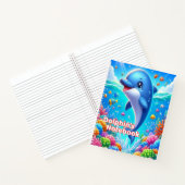 Dolphin Notebook for Kids | Wide Ruled Spiral Notitieboek (Binnen)